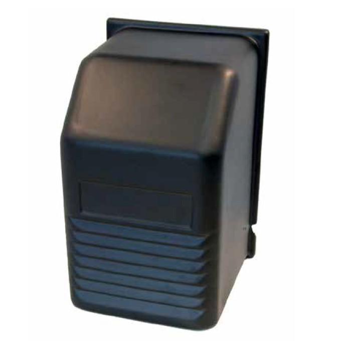 Powerpack Cover for Anteo Tail Lifts, a sleek black plastic waste container designed for commercial vehicle tail lifts.