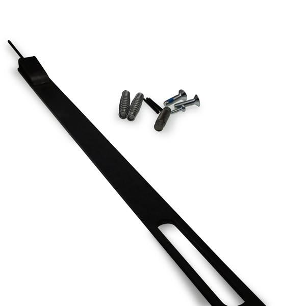 MK2 Load Safety Device Assy with screws, designed for DL500MK1, 2, and 3 tail lifts, showcasing essential metal components for trailer load security.