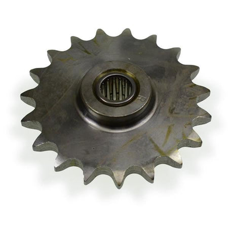 Close-up of a 19 Tooth ASA50 Ram Head Sprocket for Del 500 & 1000Kg Tail Lifts, showcasing its metal gear structure.