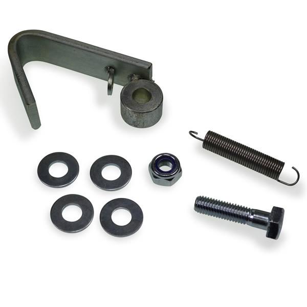 Snap Lock Catch Assy Only for DL500 tail lifts, featuring metal components, bolts, and fasteners, suitable for commercial vehicle applications.