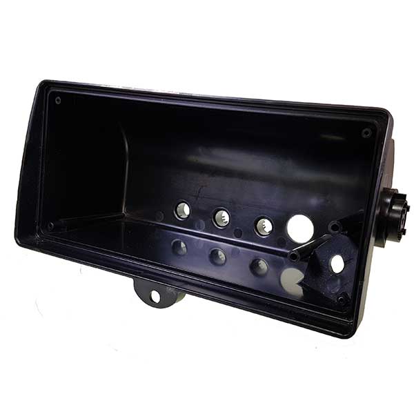 Control Box Without Cover 2002- for Dhollandia lifts; black case with ventilation holes, part number verification needed for compatibility.