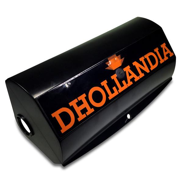 Control Box Lid Only 2002-2009 for Dhollandia Tail Lifts, featuring a distinctive black and orange design, suitable for commercial trailers and vehicles.