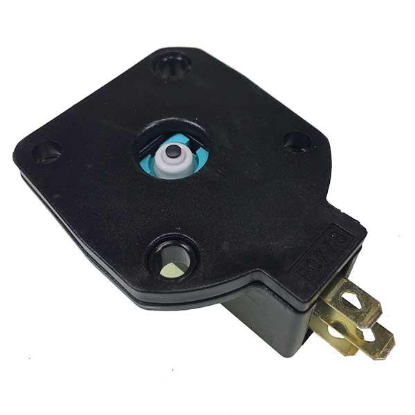 Contact Foot Control IP67 Set, featuring a black plastic device with a prominent white circle, designed for Dhollandia foot controls.