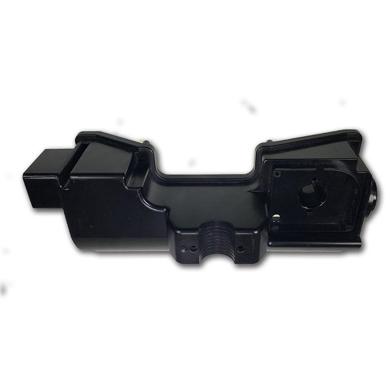 Control box without cover 2009 for Dhollandia Tail Lifts, featuring a black plastic design with a central hole, suitable for commercial trailers.