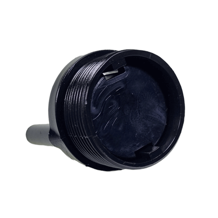 Fixation push button E0830, a black plastic component with a handle, designed for commercial trailer parts, available at Nationwide Trailer Parts Ltd.