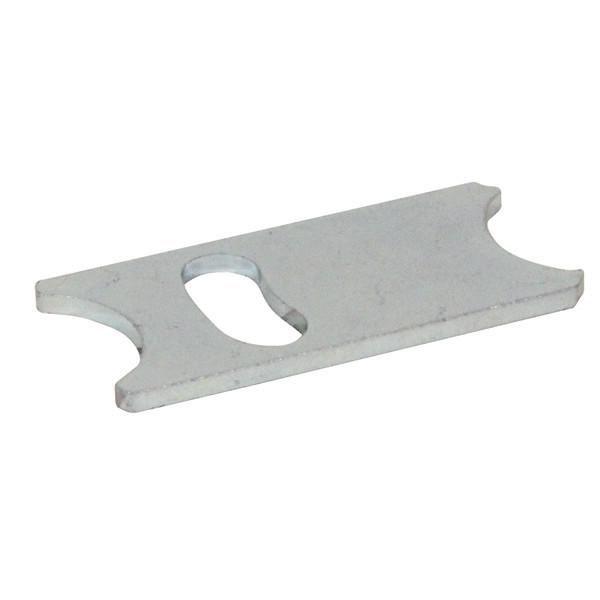 Torsion Bar Retaining Plate for Ratcliff Palfinger Tail Lifts, featuring a central hole, essential for securing tail lift components.