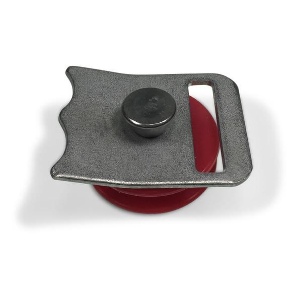 Don Bur Curtain Roller, a round metal component, shown in close-up detail, designed for commercial trailer use.
