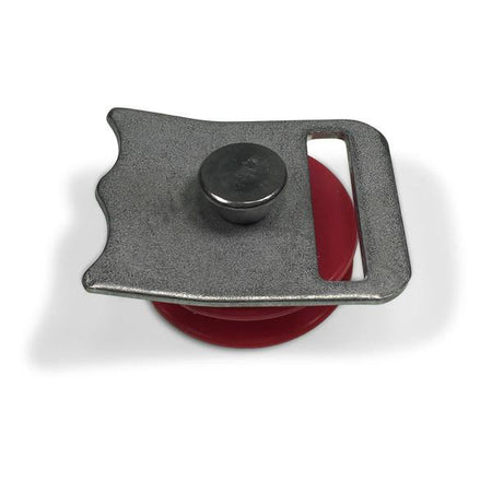 Don Bur Curtain Roller, a round metal component, shown in close-up detail, designed for commercial trailer use.