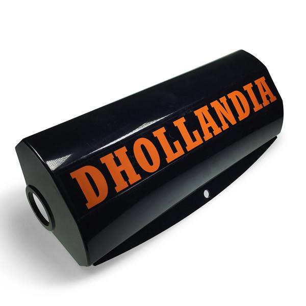 Cover control box 2009 for Dhollandia Tail Lifts, featuring black design with orange text, essential for large commercial trailer operations.