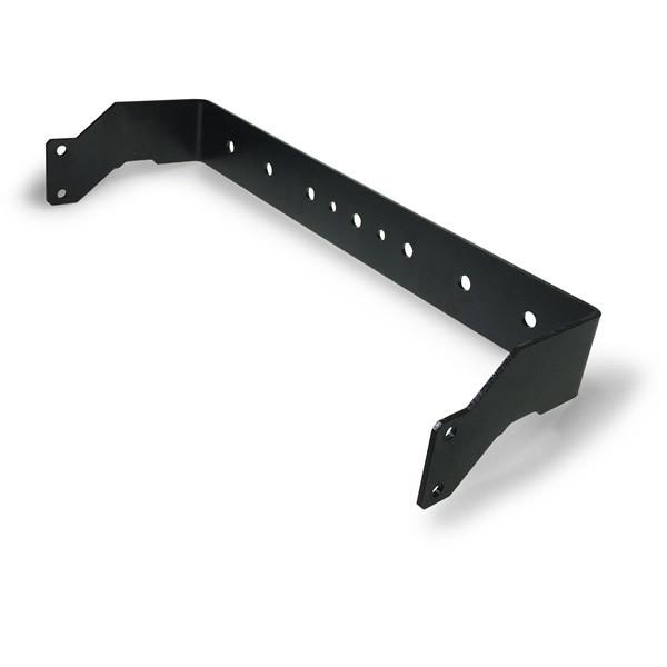 Bracket control box 2010 for Dhollandia Tail Lifts, featuring a black metal bracket with holes, suitable for commercial trailer applications.