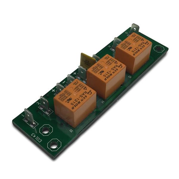 Printed circuit board (PCB) for Dhollandia Tail Lifts, featuring close-up electronic components, essential for trailer control systems.