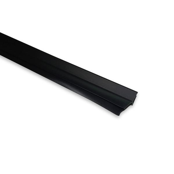 2.5m Dry Freight Side Seal for mobile doors, showcasing a durable black metal profile, ideal for commercial trailers and vehicles.