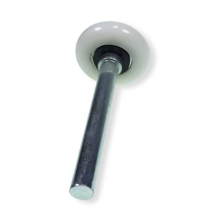 Universal 2 Nylon Shutter Door Roller, featuring a 46mm wheel and 93mm shaft with cap and seal, ideal for most shutter door applications.