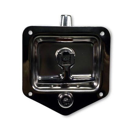 Recessed Drop T Handle Stainless Steel - Locking , Handles and Locks - Nationwide Trailer Parts, Nationwide Trailer Parts Ltd