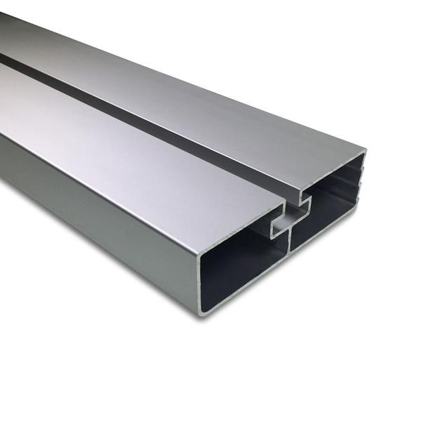 Close-up of a Sideguard Rail (Anodised Aluminium) highlighting the metal beam design, suitable for large commercial trailers with single bolt fixing.