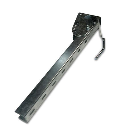Sideguard Legs - Pre-Assembled (Galvanized) showing metal pole with lever, robust finish, part of certified sideguard system.