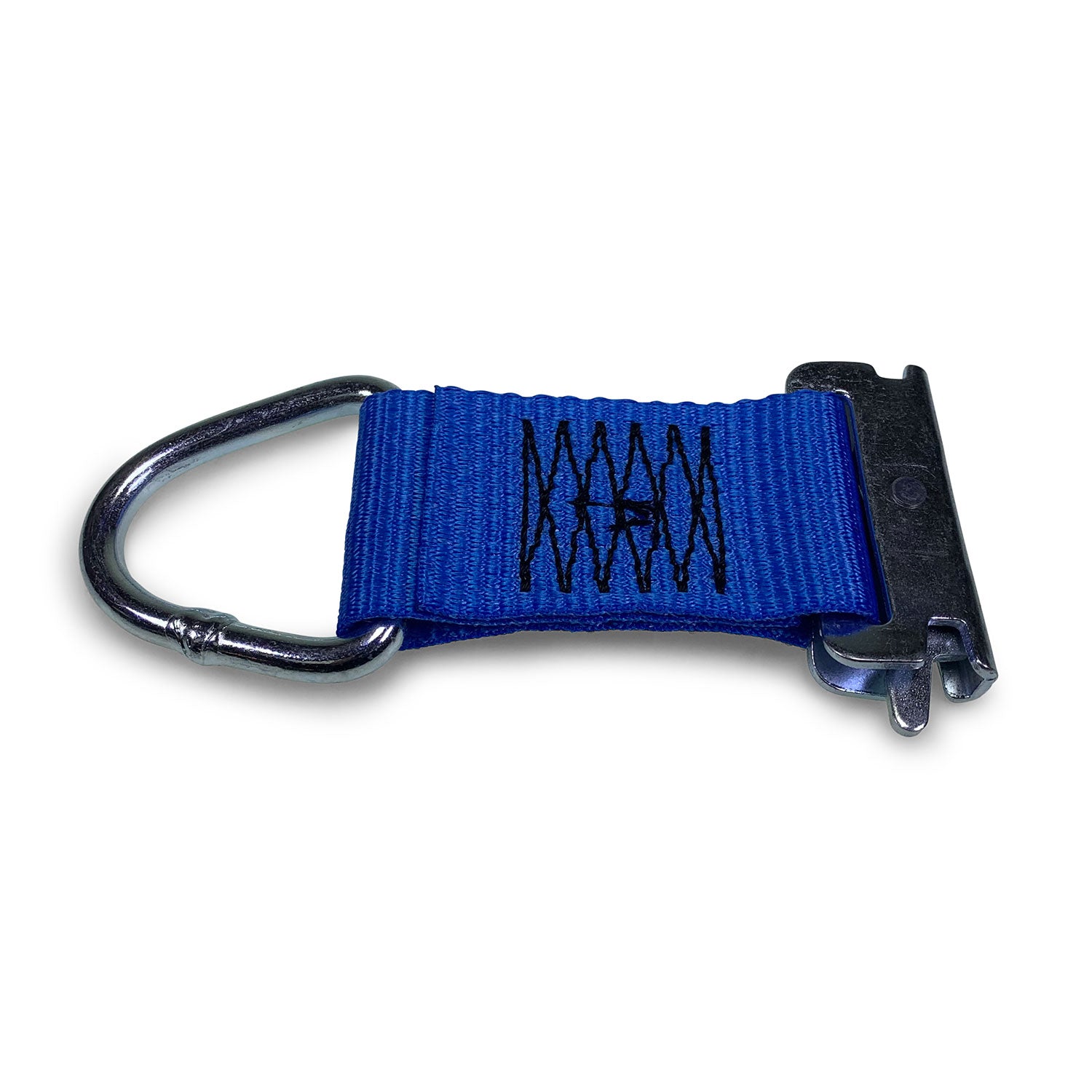 Lashing Extension for 'E' Load Track - 2000kg, featuring a metal ring for secure attachment, ideal for enhancing load restraint options in commercial vehicles.
