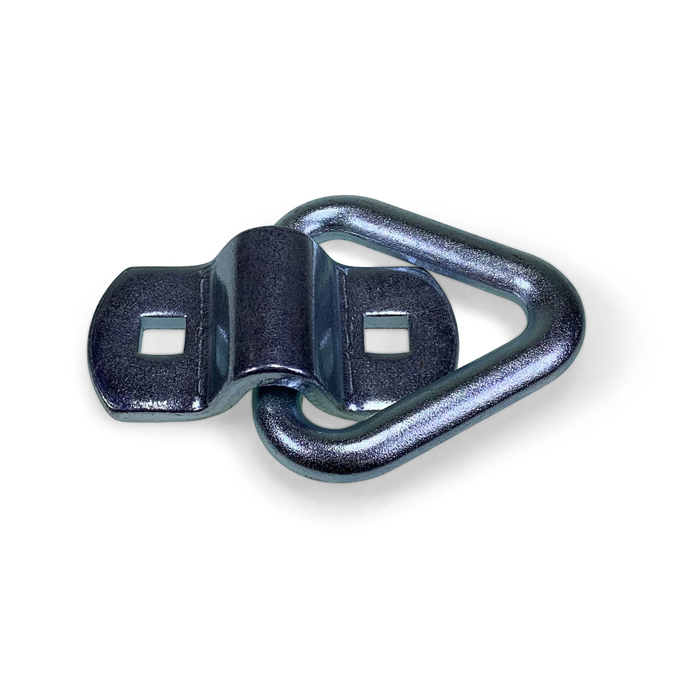 Close-up of LR1 Lashing Ring with Cleat, featuring square holes; 5.0 tonne break force, suitable for heavy-duty load restraint applications.