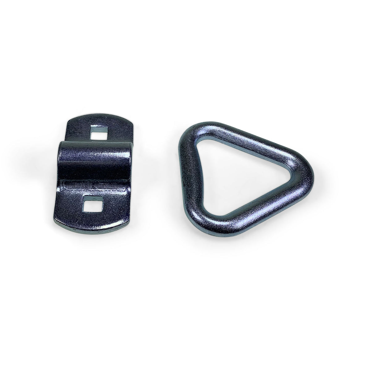 LR1 Lashing Ring with Cleat (5.0 tonne) featuring a robust metal design, triangular shape, and bolt/weld-on cleat, suitable for heavy-duty load restraint.
