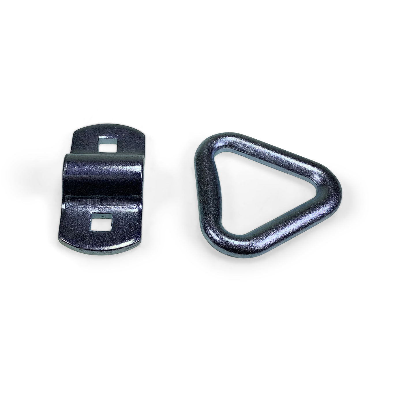 LR1 Lashing Ring with Cleat (5.0 tonne) featuring a robust metal design, triangular shape, and bolt/weld-on cleat, suitable for heavy-duty load restraint.