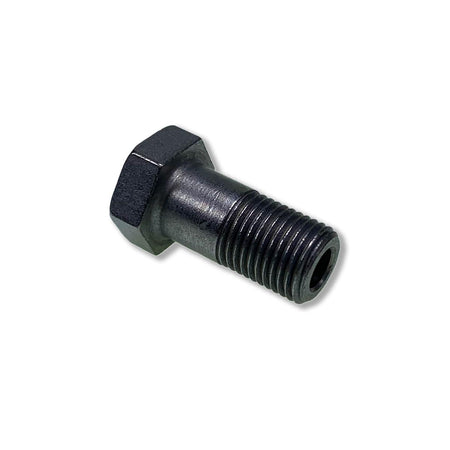 Banjo Brake Valve Ø0.8mm with a black bolt and nut, designed for Dhollandia tail lifts, visible as essential metalware for trailer maintenance.