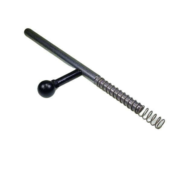 Steel Lock for Dhollandia platform, featuring a metal pen with a spring, essential for securing large commercial trailer parts.