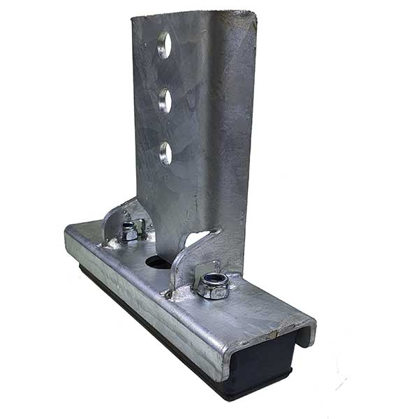 Support platform SM71 - STEEL with bolts and holes, designed as a stow buffer assembly for Dhollandia slider lifts.