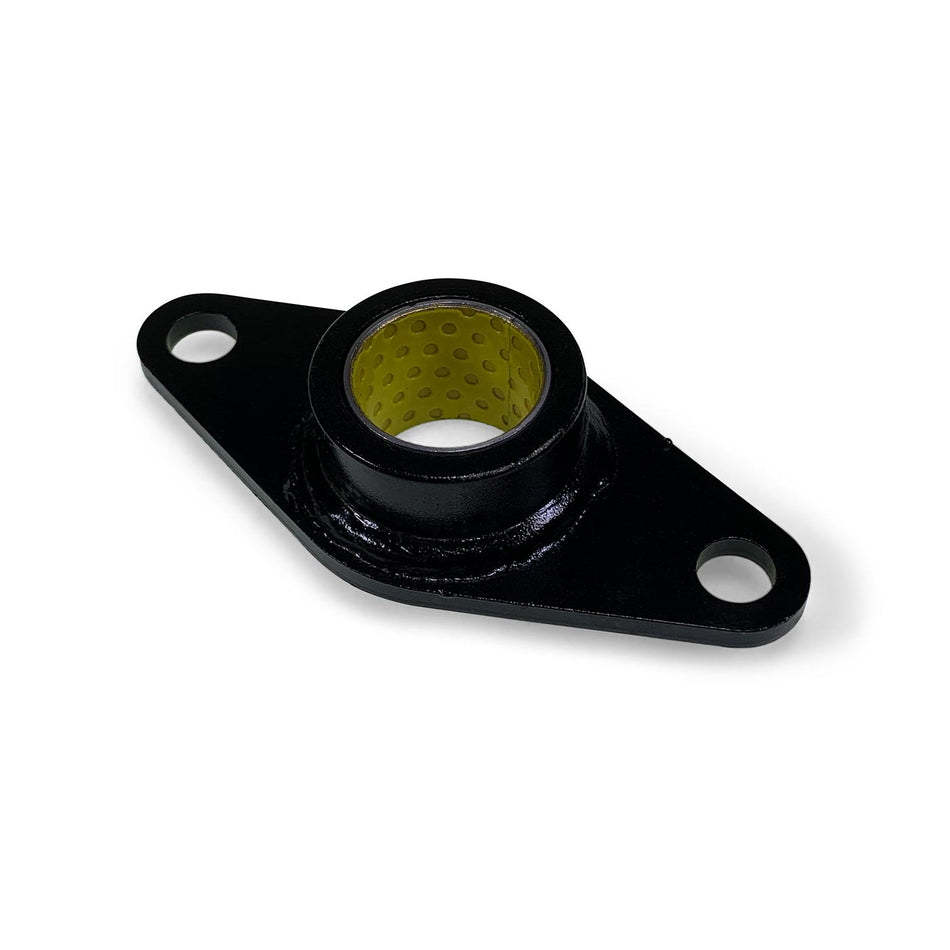 Bearing Bush Gear Wheel for Dhollandia Tail Lifts, featuring a black metal design with a yellow center, essential for commercial trailer maintenance.