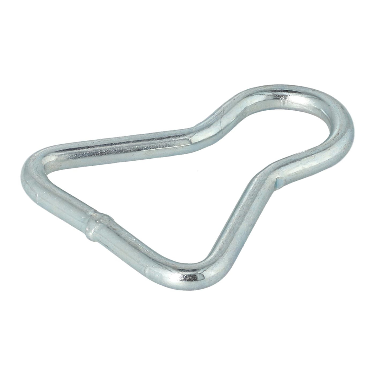 50mm Waist Ring in steel, featuring a robust silver metal hook, ideal for commercial trailer load restraint systems.