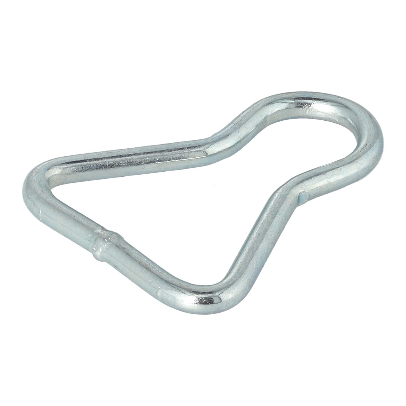 50mm Waist Ring in steel, featuring a robust silver metal hook, ideal for commercial trailer load restraint systems.