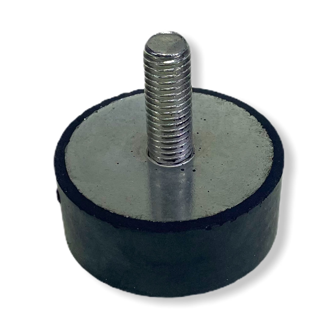 Vibration Damper Ø50 x 20MM Haco featuring a round metal design with a black rubber ring and central bolt, ideal for commercial vehicle parts.