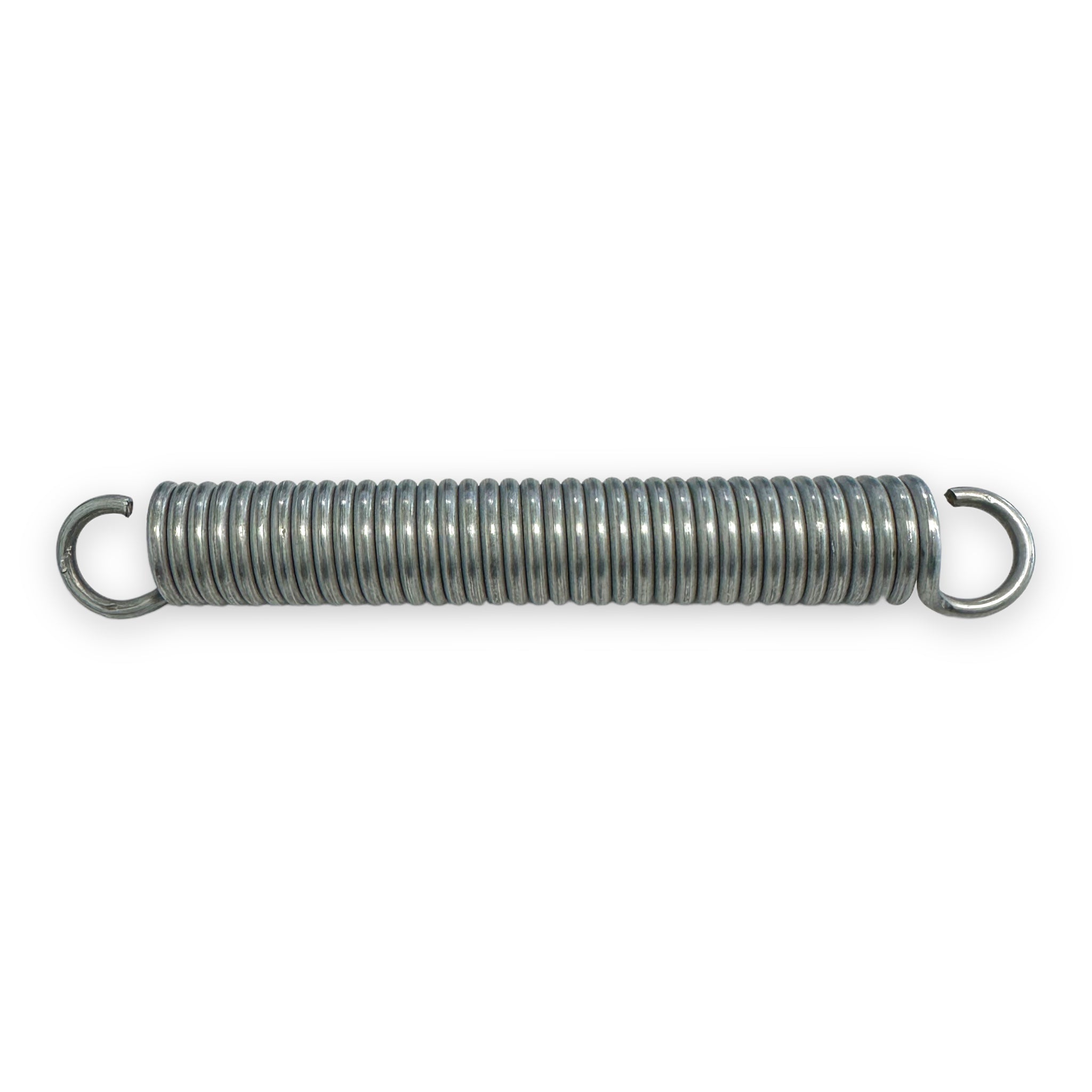 Close-up of a metal spring, model BD=19 L=145, designed for commercial trailer parts from Nationwide Trailer Parts Ltd.