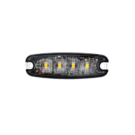 Ultra Thin Directional Strobe Warning Light with multiple LEDs, showcasing a high-output rectangular design ideal for vehicle visibility and safety.