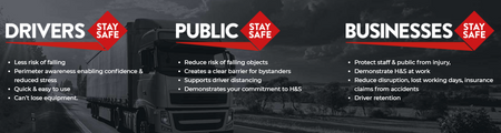 Tail Lift Stay Safe - Fall Protection on a truck, showcasing its easy installation and user-friendly safety features for commercial vehicles.