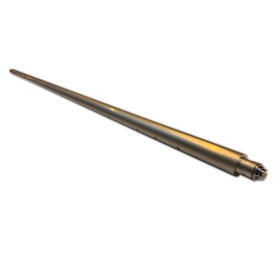 Round Aluminium Shoring Bar, adjustable 1375-1750mm, with holes and screw features. Ideal for load restraint in commercial trailers.