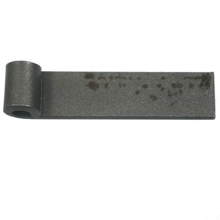 Short Hinge (12mm eye) with self-color finish, featuring a 150mm length and 40mm height, designed for commercial trailer applications.