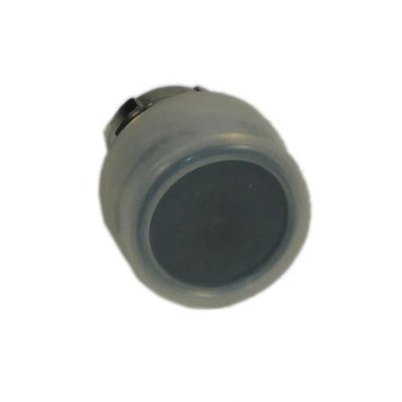 Push Button (E0098) for Dhollandia Tail Lifts, featuring a round design with a central black knob, ideal for commercial trailer use.