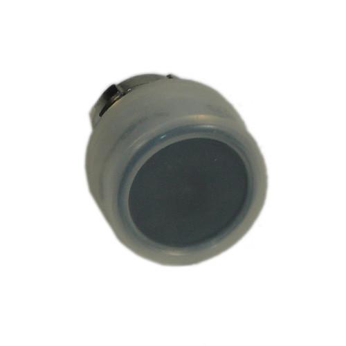 Push Button (E0098) for Dhollandia Tail Lifts, featuring a round design with a central black knob, ideal for commercial trailer use.