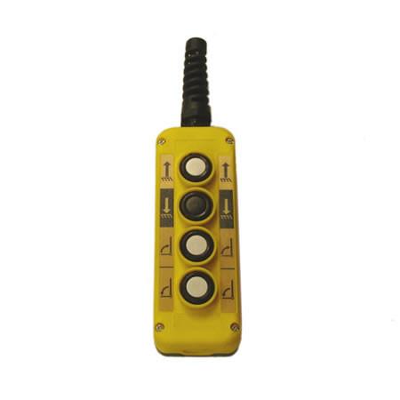 Four Button Control Only for Dhollandia Tail Lifts, featuring a compact design with four functional buttons, ideal for commercial trailer lift operations.