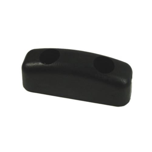 Rubber 125x40x45 mm object with holes, designed for Dhollandia Tail Lifts, ideal for commercial trailers and vehicles.