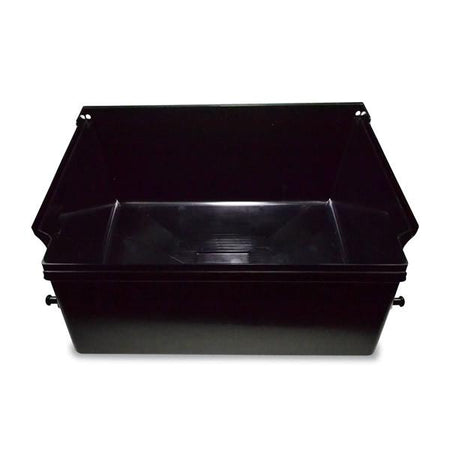 Cover power pack 400-180 2010 for Dhollandia Tail Lifts, featuring a black plastic container with a lid, essential for commercial trailer maintenance.
