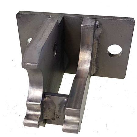Ramp Bracket L/H for Dhollandia platform, featuring a metal piece with holes, ideal for commercial trailers.