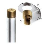 Brass Top Adaptor for 27mm Curtain Poles , Curtain Poles & Adaptors - Nationwide Trailer Parts, Nationwide Trailer Parts Ltd