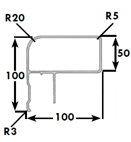 Diagram of Pedestrian End Rail Kits (Single) showing rectangular design with arrows, featuring aluminum guards, end caps, cover plates, bolts, and rivets.