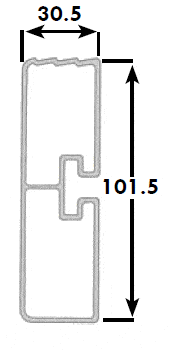 Sideguard Rail (Anodised Aluminium) sketch; features diagram with dimensions and fixing details for commercial trailer use.