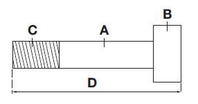 Piston Rod HACO to Suit Bar Cargolift 101126088 , Haco Tail Lift Parts - Bar Cargolift, Nationwide Trailer Parts Ltd - 2