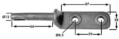 Gudgeon - Bolt On , Hinges & Gudgeons - Nationwide Trailer Parts, Nationwide Trailer Parts Ltd - 2