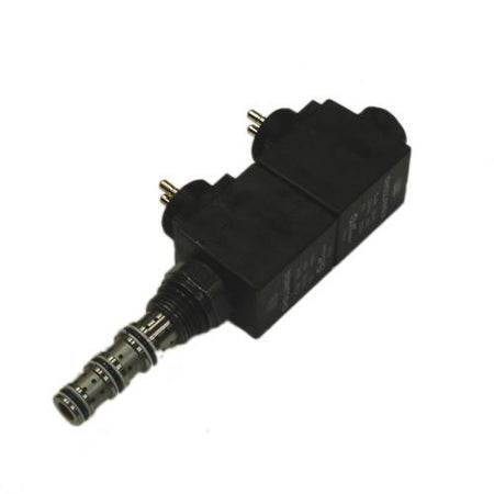 Valve Closed 4/3 Way 3/4 24v electrical device with metal connectors, designed for Dhollandia tail lifts, highlighting its plug component for commercial trailer applications.